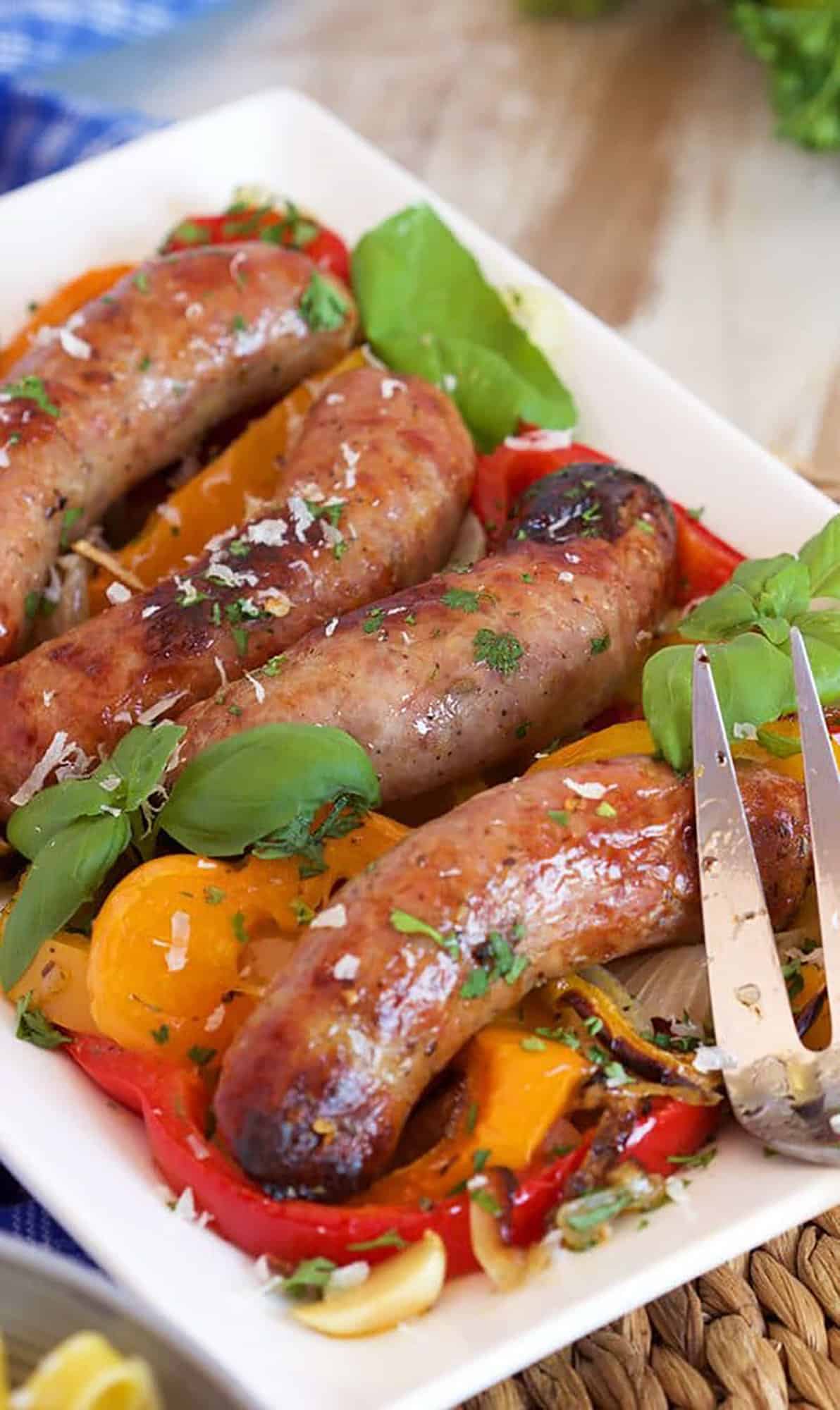 Italian Sausage and Peppers in a Single Pan